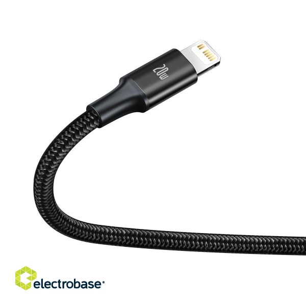 Baseus Rapid Series 3-in-1 cable USB-C For M+L+T 20W 1.5m Black image 4