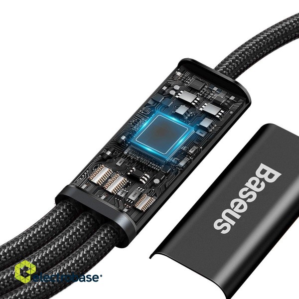 Baseus Rapid Series 3-in-1 cable USB-C For M+L+T 20W 1.5m Black image 5