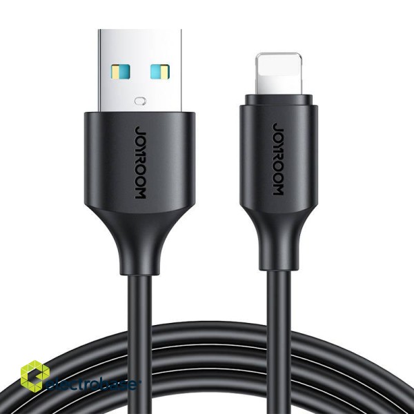 Cable to USB-A / Lightning / 2.4A / 0.25m Joyroom S-UL012A9 (black)