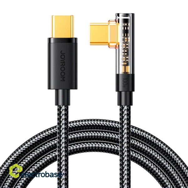 Joyroom S-CC100A6 USB to USB-C Angle 20W 1.2m cable (black)