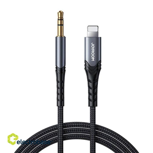 Port Audio Cable 3.5mm Lightning 2m Joyroom SY-A02 (black) image 1
