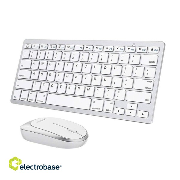 Mouse and keyboard combo Omoton KB066 30 (Silver) image 1