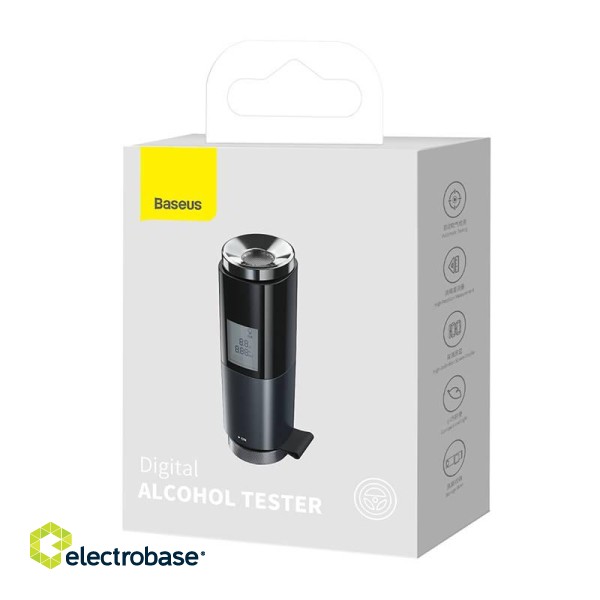 Breathless Electronic Breathalyzer with LCD Baseus (Black) image 8