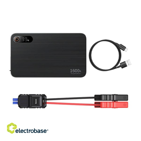 Powerbank/Baseus Super Energy PRO Car Jump Starter, 1600A, USB (black) фото 6