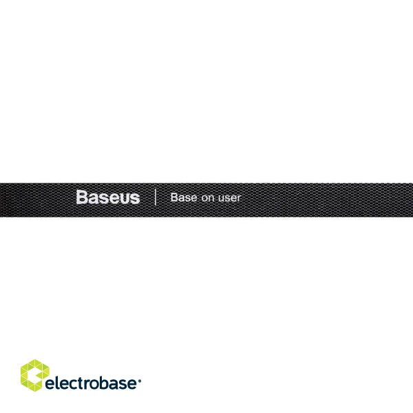 Baseus Rainbow Circle Velcro Straps 3m Black image 3