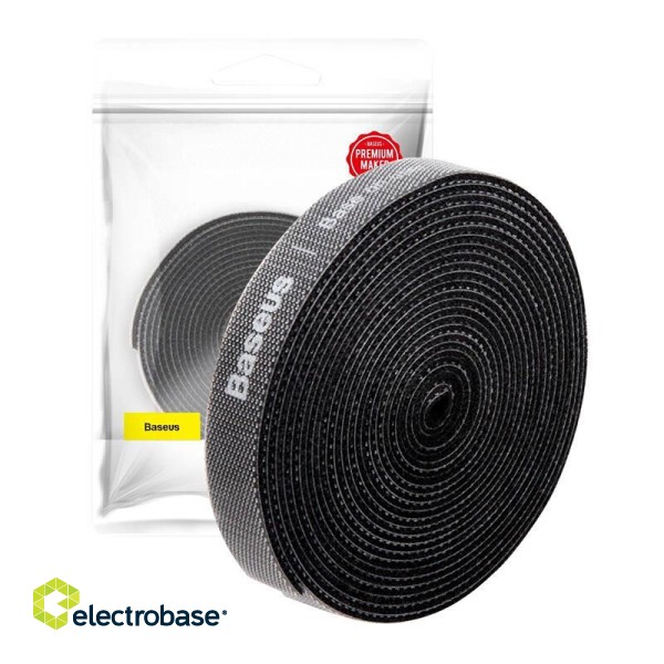 Baseus Rainbow Circle Velcro Straps 3m Black image 5