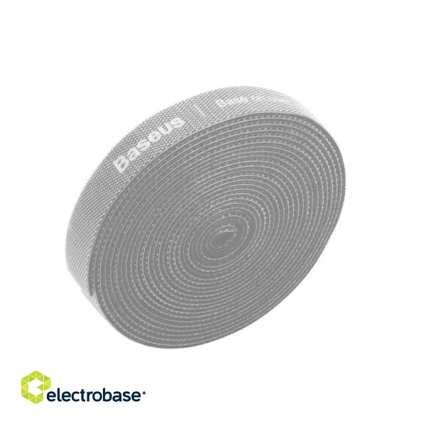 Baseus Rainbow Circle Velcro Straps 3m Grey image 1