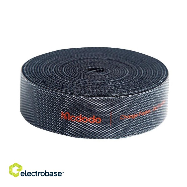 Velcro tape, cable organizer Mcdodo VS-0961, 3m (black) paveikslėlis 2