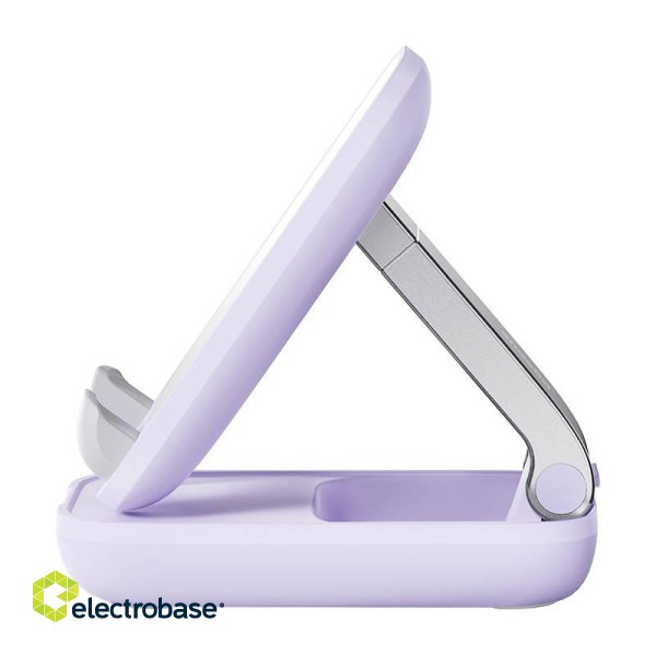 Folding phone stand Baseus with mirror (purple) image 4