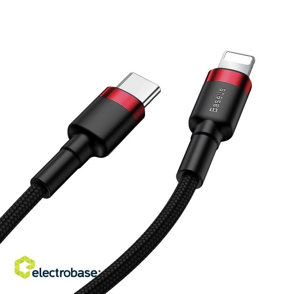 Baseus Cafule Cable Type-C to iP PD 18W 1m Red+Black фото 6