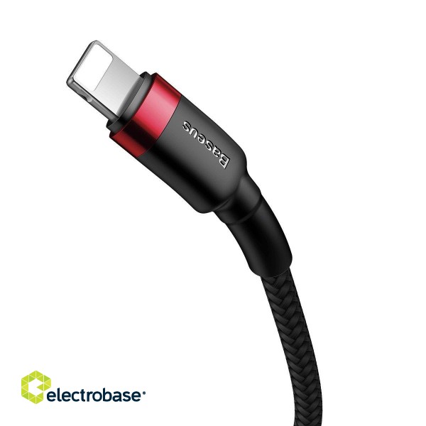 Baseus Cafule Cable Type-C to iP PD 18W 1m Red+Black image 7