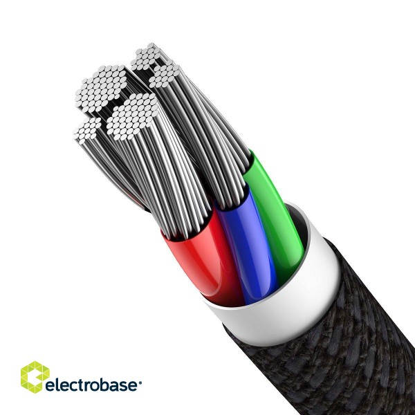 Baseus High Density Braided Cable Type-C to Lightning, PD,  20W, 2m (Black) image 5