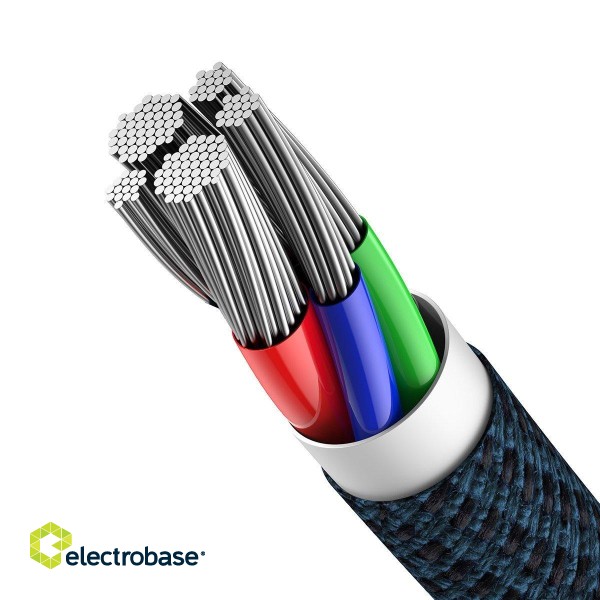 Baseus High Density Braided Cable Type-C to Lightning, PD,  20W, 1m (blue) image 5