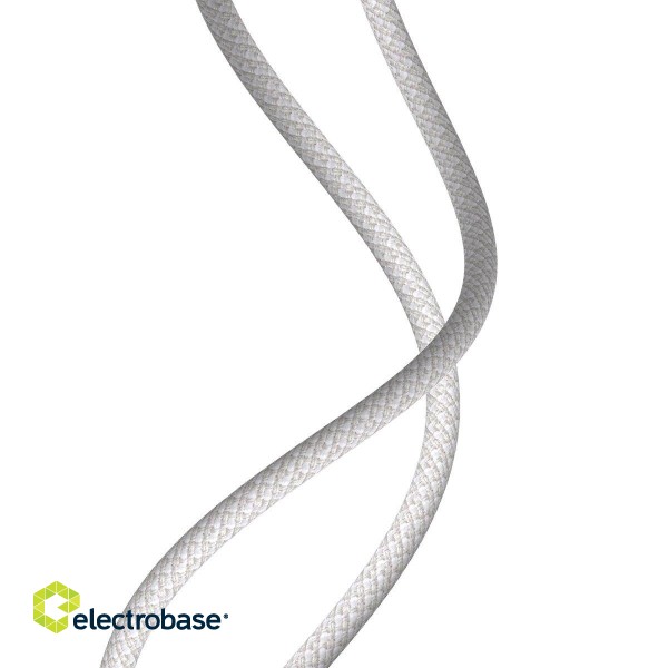 Baseus High Density Braided Cable Type-C to Lightning, PD,  20W, 1m (white) paveikslėlis 4
