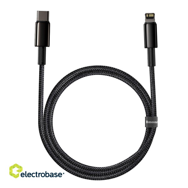Baseus Tungsten Gold Cable Type-C to iP PD 20W 2m (black) image 2