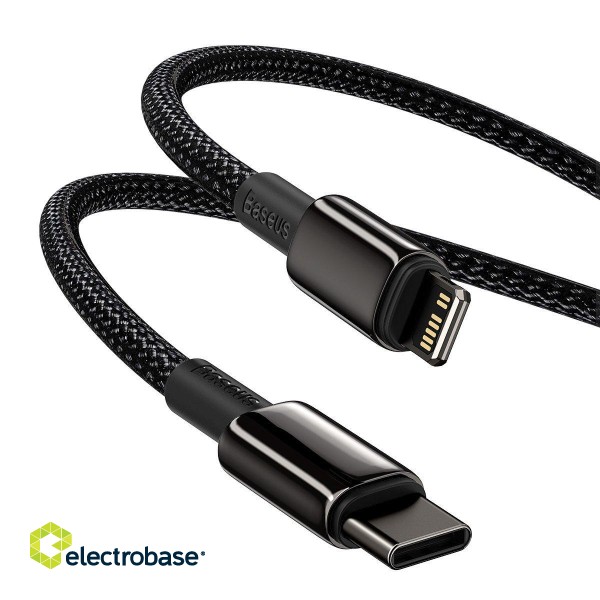 Baseus Tungsten Gold Cable Type-C to iP PD 20W 1m (black) image 4