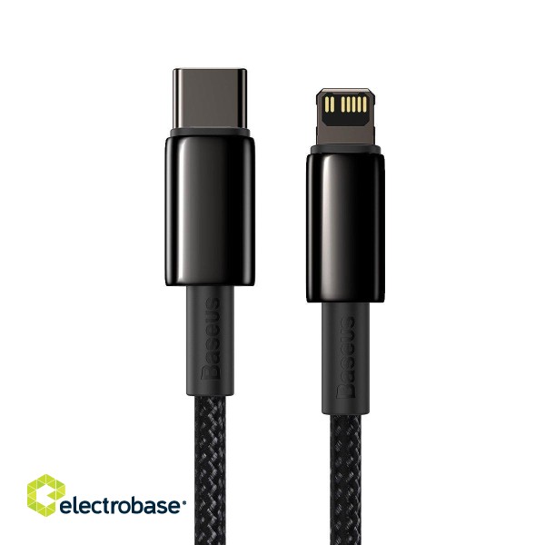 Baseus Tungsten Gold Cable Type-C to iP PD 20W 2m (black) фото 6
