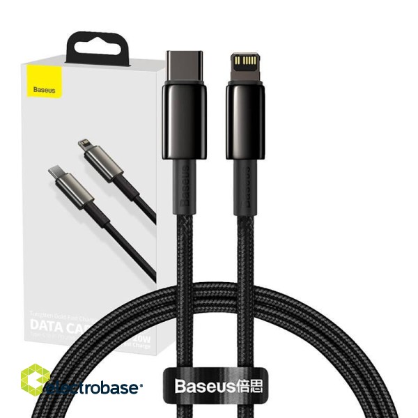Baseus Tungsten Gold Cable Type-C to iP PD 20W 1m (black) image 9
