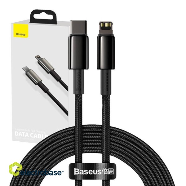 Baseus Tungsten Gold Cable Type-C to iP PD 20W 2m (black) image 9