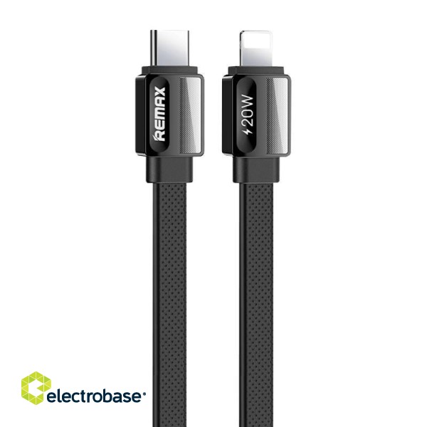 Cable USB-C-lightning Remax Platinum Pro, RC-C050, 20W (black)