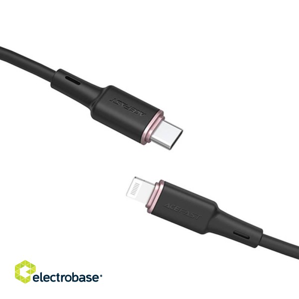 Cable USB-C to Lightining Acefast C2-01, 30W, MFi, 1.2m (black) paveikslėlis 2