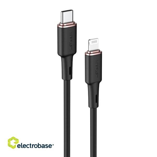 Cable USB-C to Lightining Acefast C2-01, 30W, MFi, 1.2m (black) image 3