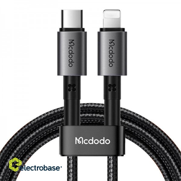 Cable USB-C to lightning Mcdodo CA-2851, 36W, 2m (black) image 1