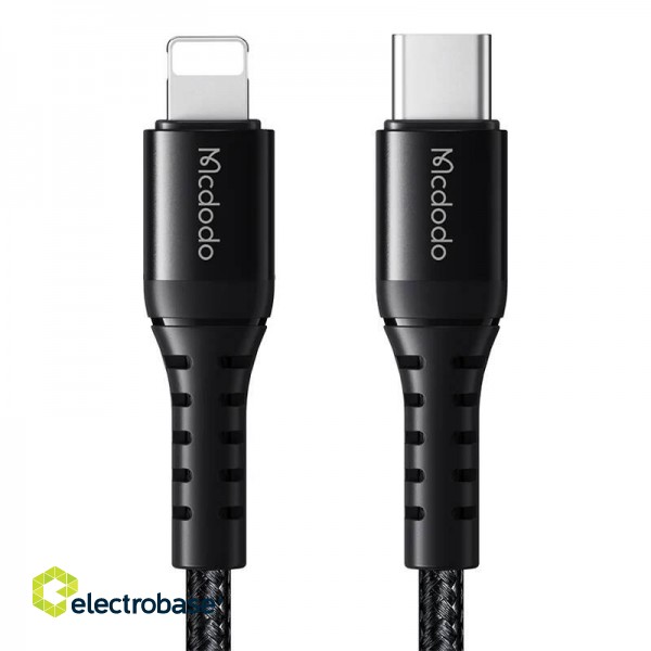 Cable USB-C to lightning Mcdodo CA-5630, 36W, 0.2m (black) image 2