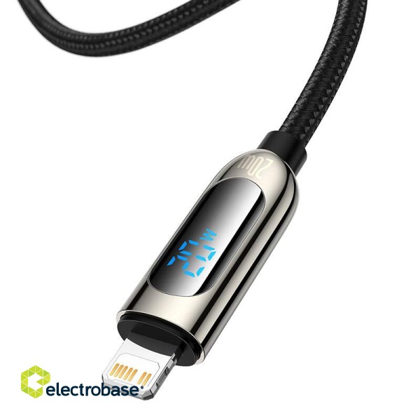 USB-C cable for Lightning Baseus Display, PD, 20W, 1m (black) image 4
