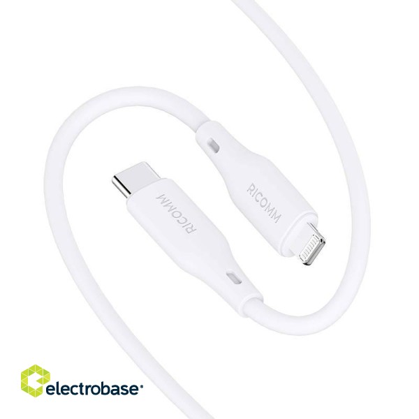 USB-C to Lightning Cable Ricomm RLS007CLW 2.1m image 2