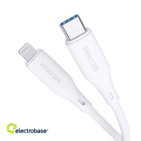 USB-C to Lightning Cable Ricomm RLS007CLW 2.1m фото 3