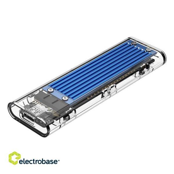 Enclosure SDD M.2 Orico, NVME, USB-C 3.1 Gen.2, 10Gbps (blue) фото 1