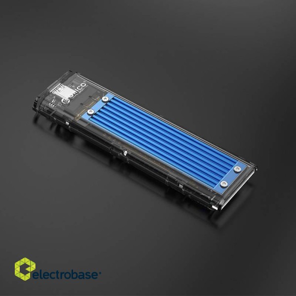 Enclosure SDD M.2 Orico, NVME, USB-C 3.1 Gen.2, 10Gbps (blue) paveikslėlis 3