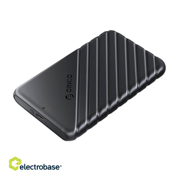 Orico 2.5' HDD / SSD Enclosure, 6 Gbps, USB-C 3.1 Gen1 (Black) paveikslėlis 2