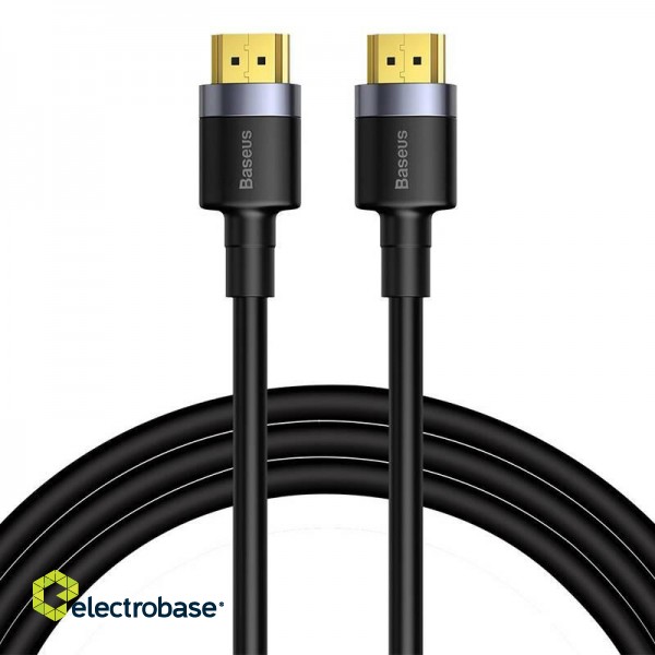 Baseus Cafule 4KHDMI Male To 4KHDMI Male Adapter Cable 2m Black paveikslėlis 2