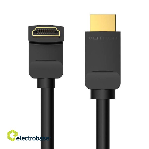 Cable HDMI 2.0 Vention AAQBG 1,5m, Angled 270°, 4K 60Hz (black) фото 1