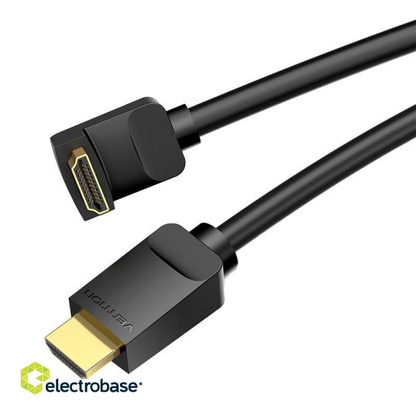Cable HDMI 2.0 Vention AAQBG 1,5m, Angled 270°, 4K 60Hz (black) image 3