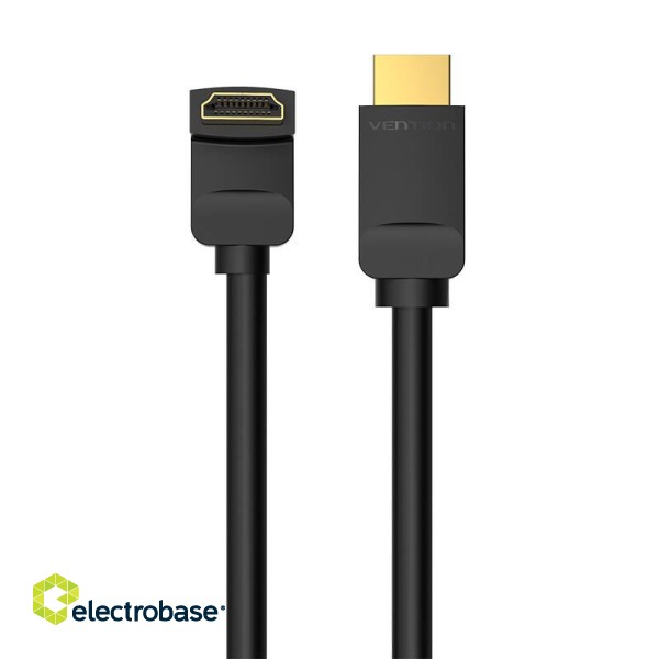 Cable HDMI 2.0 Vention AAQBH 2m, Angled 270°, 4K 60Hz (black) фото 1