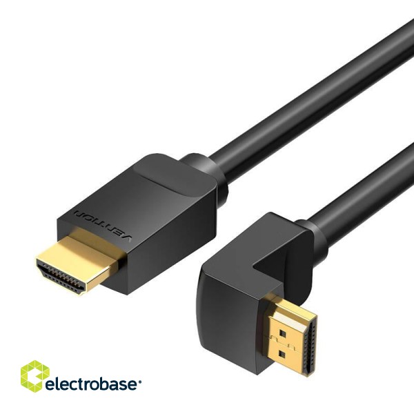 Cable HDMI 2.0 Vention AAQBH 2m, Angled 270°, 4K 60Hz (black) фото 2
