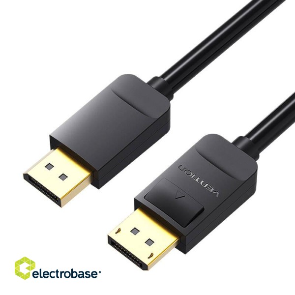 DisplayPort 1.2 Cable Vention HACBI 3m, 4K 60Hz (Black) image 2