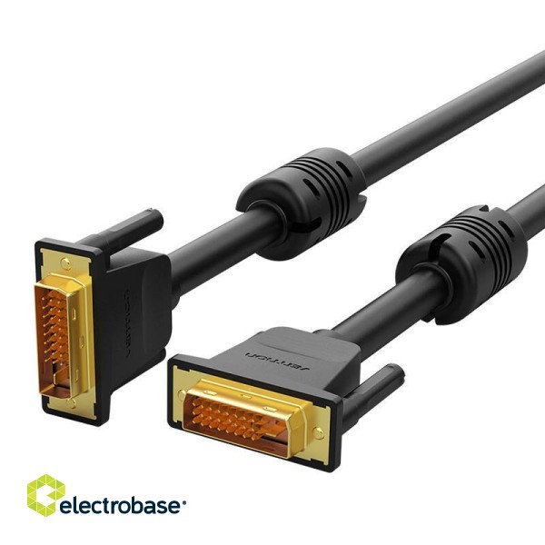 DVI (24+1) Cable Vention EAABF 1m, 2K 60Hz (black) image 4
