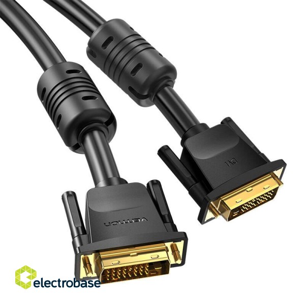DVI (24+1) Cable Vention EAABF 1m, 2K 60Hz (black) image 5