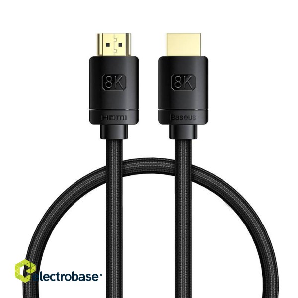 HDMI to HDMI Baseus High Definition cable 0.5m, 8K (black) image 2