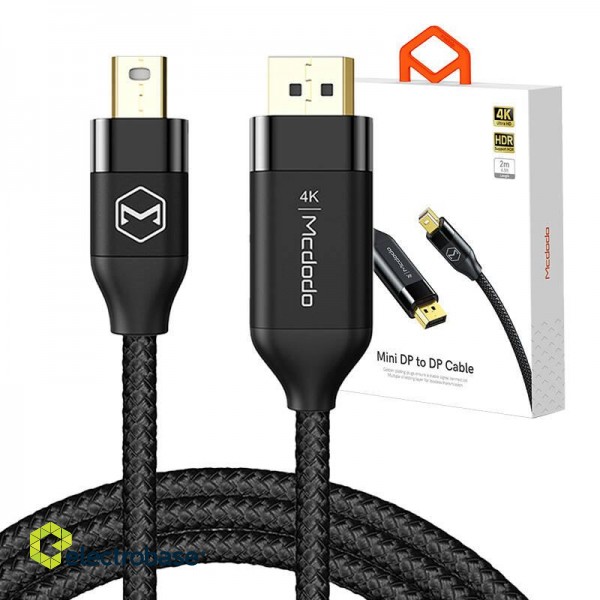 Mini DisplayPort - DisplayPort cable Mcdodo CA-8150, 2m (black) image 5