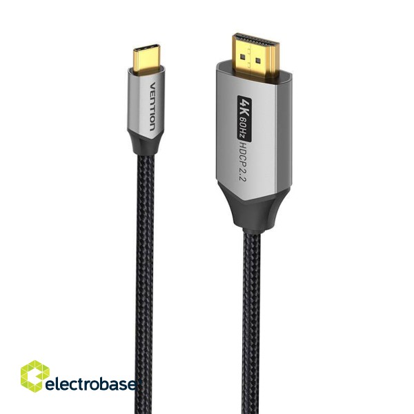 USB-C do HDMI 2.0 cable Vention CRBBH 2m, 4K 60Hz (black) фото 2