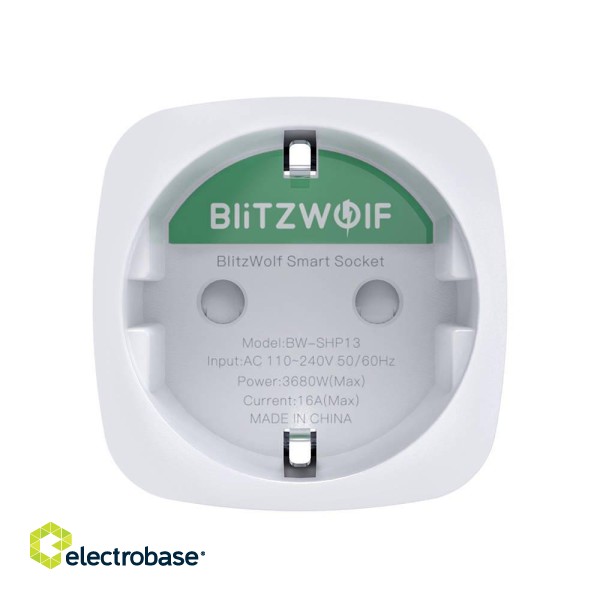 Smart Socket BlitzWolf BW-SHP13, ZigBee, (EU) 3680W image 4