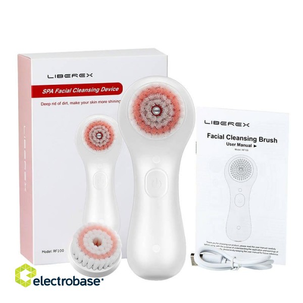 Vibrant Facial Cleaning Brush Liberex CP006221 (White) image 1