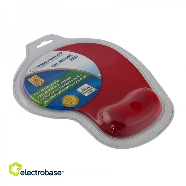 Esperanza EA137R gel mouse pad (red) image 2