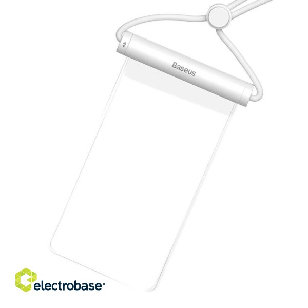 Waterproof phone case Baseus AquaGlide with Cylindrical Slide Lock (white) image 3