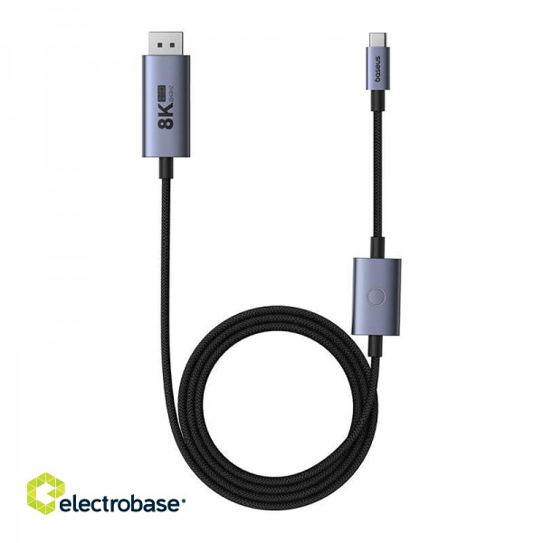 Adapter USB-C - DP Baseus 8K 1,5m (black) фото 2